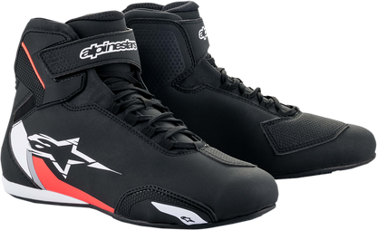 ALPINESTARS Sektor Shoes - Black/White/Red - US 14 / EU 48 2515518123114