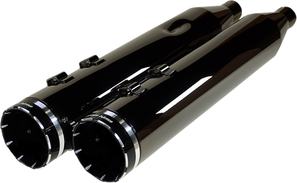 KHROME WERKS 4-1/2" HP-Plus® Slip-On Mufflers - Eclipse® with Tracer Tip 201670