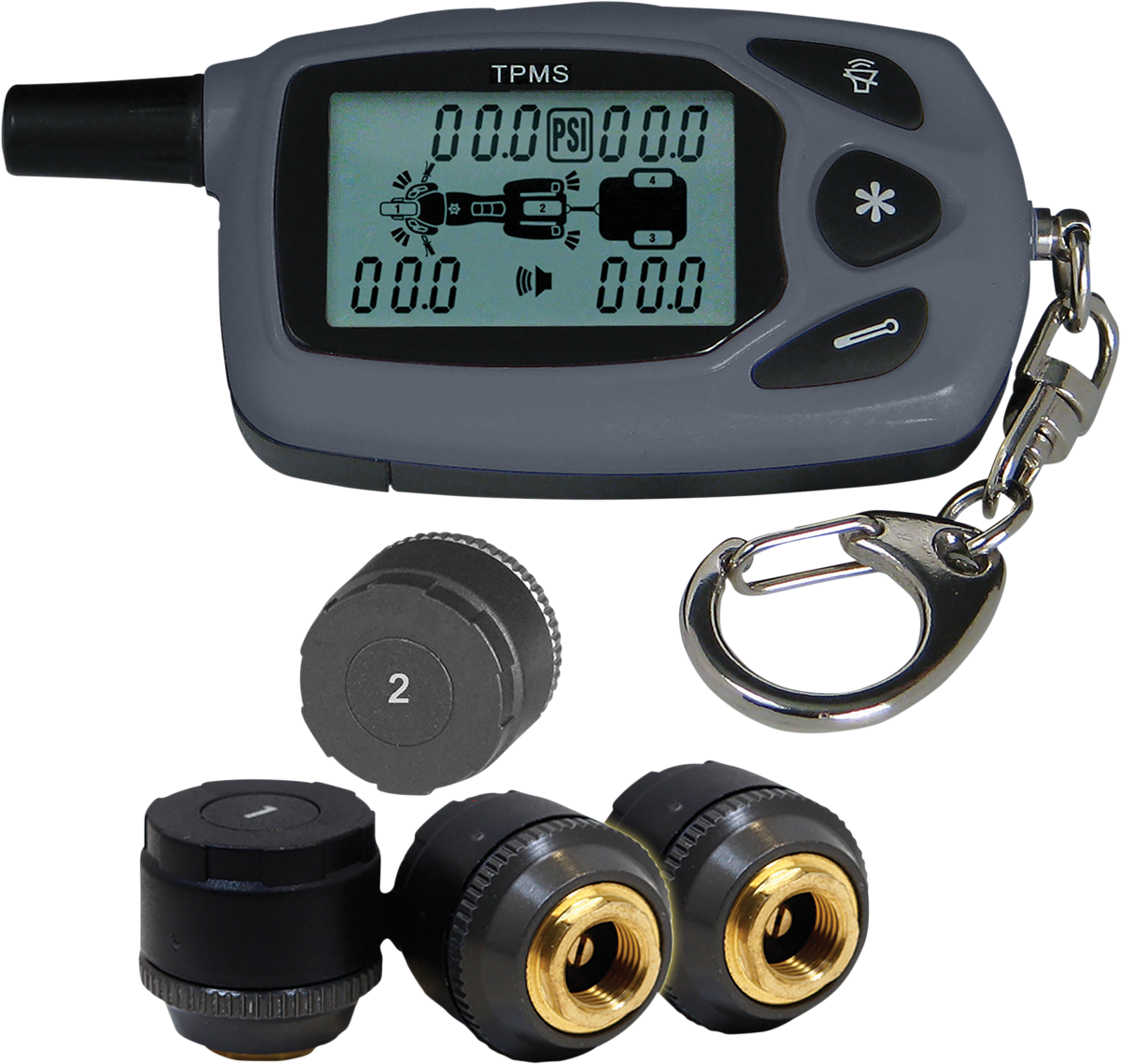 SHOW CHROME Bike and Trailer Tire Pressure Monitor System 13-317A