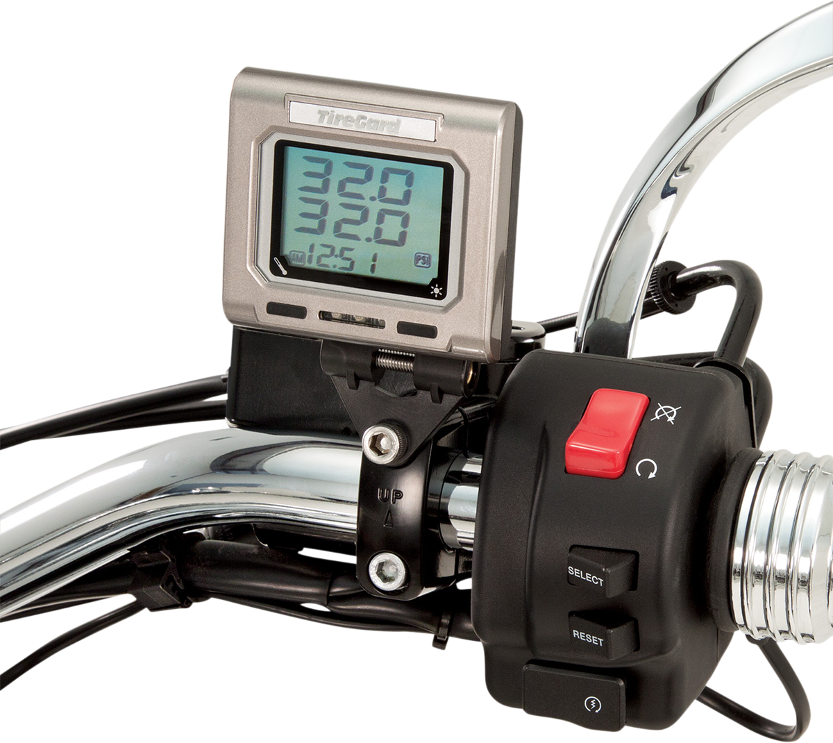 SHOW CHROME Handlebar Tire Pressure Monitor System 13-318