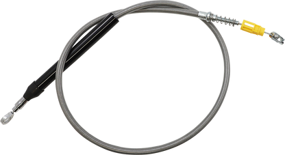 LA CHOPPERS Stainless Steel Braided Clutch Cable - Quick Connect - 15"-17" Ape Hangers - '18-'21 Softail LA-8155C16