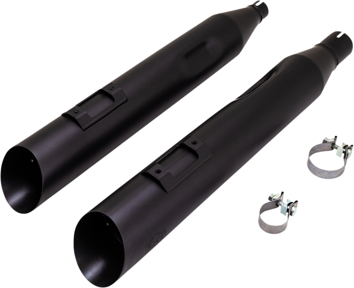 VANCE & HINES Blackslash 450 Slip-On Mufflers - Black 46764