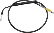 LA CHOPPERS Midnight Braided Clutch Cable - Stock Ape Hanger Handlebars - '21-'22 FLH LA-8056C08M