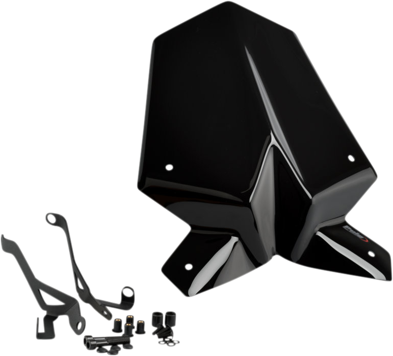 PUIG HI-TECH PARTS New Generation Windscreen - 16-1/4" - Black - 1290 Super Duke R 20461N