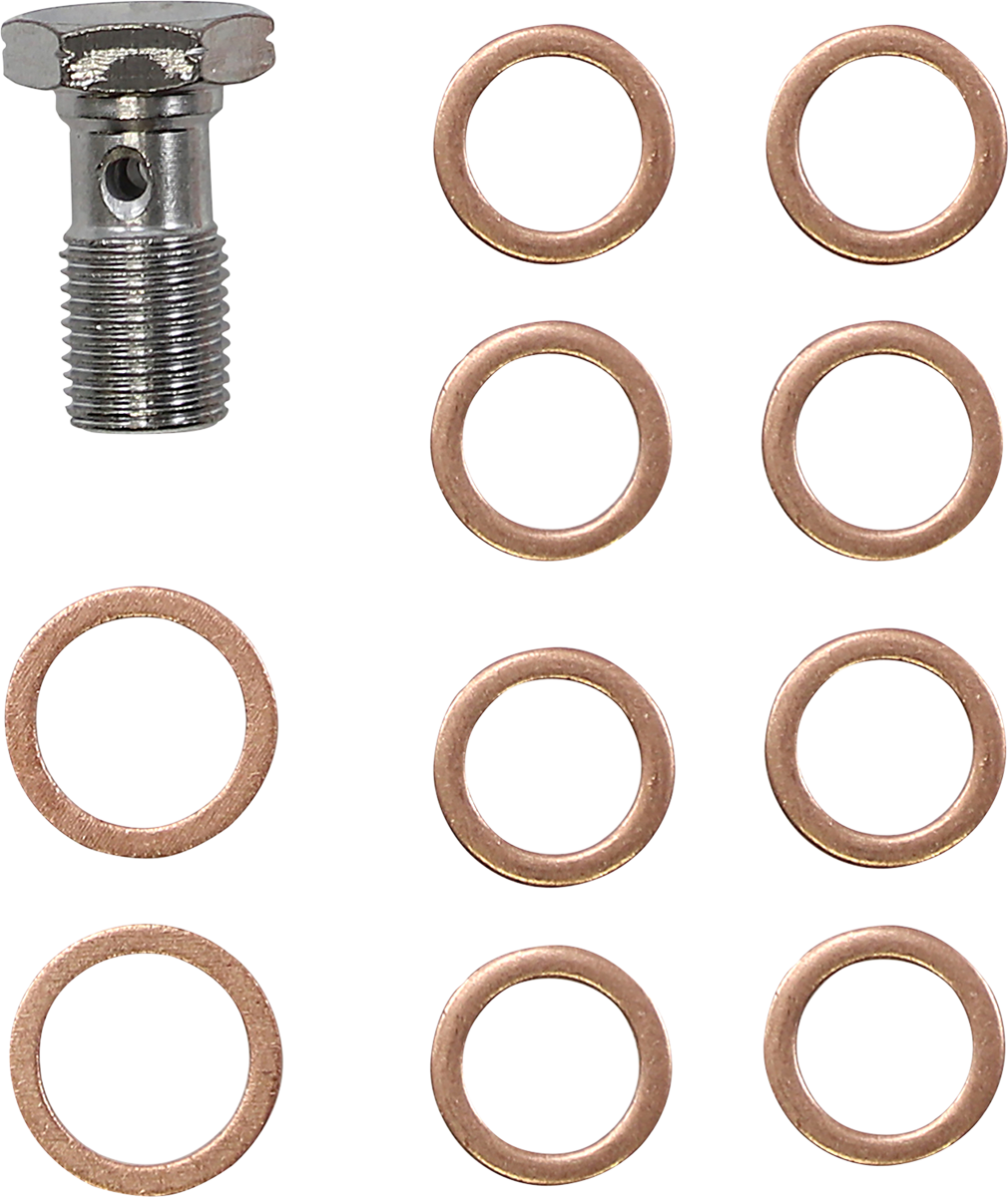 LA CHOPPERS Standard Stainless Braided Handlebar Cable/Brake Line Kit - 15"-17" Ape Hangers - '21-'22 FLH LA-8056KT-16