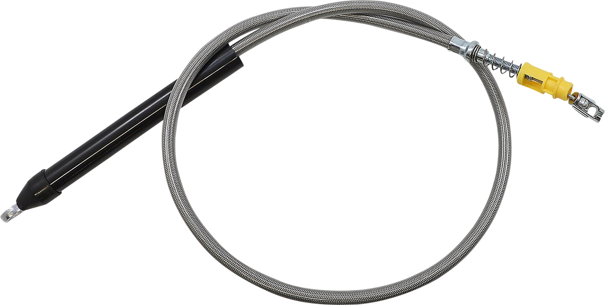 LA CHOPPERS Stainless Steel Braided Clutch Cable - Quick Connect - 12"-14" Ape Hangers - '18-'21 Softail LA-8155C13