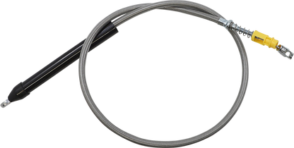LA CHOPPERS Stainless Steel Braided Clutch Cable - Quick Connect - 12"-14" Ape Hangers - '18-'21 Softail LA-8155C13