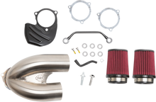 S&S CYCLE Tuned Induction Air Cleaner Kit - Stainless Steel 170-0565A