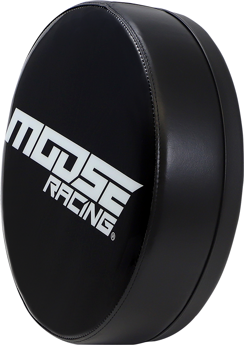MOOSE OFFROAD Bar Stool Seat - Moose Racing - Black/White X80-6020MRNU-A