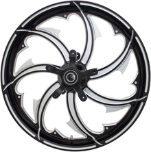 COASTAL MOTO Wheel - Fury - Front - Dual Disc/with ABS - Black Cut - 21x3.25 - FL FRY-213-BC-ABST