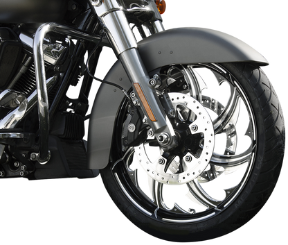 COASTAL MOTO Wheel - Fury - Front - Dual Disc/with ABS - Black Cut - 21x3.25 - FL FRY-213-BC-ABST