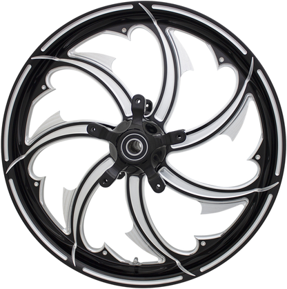 COASTAL MOTO Wheel - Fury - Rear - Single Disc/with ABS - Black Cut - 18x5.5 - FL FRY-185-BC-ABST