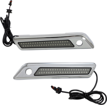 CUSTOM DYNAMICS Latch Light - Saddlebag - Dual Color - Smoke - Chrome CD-SBL-DC4-SC
