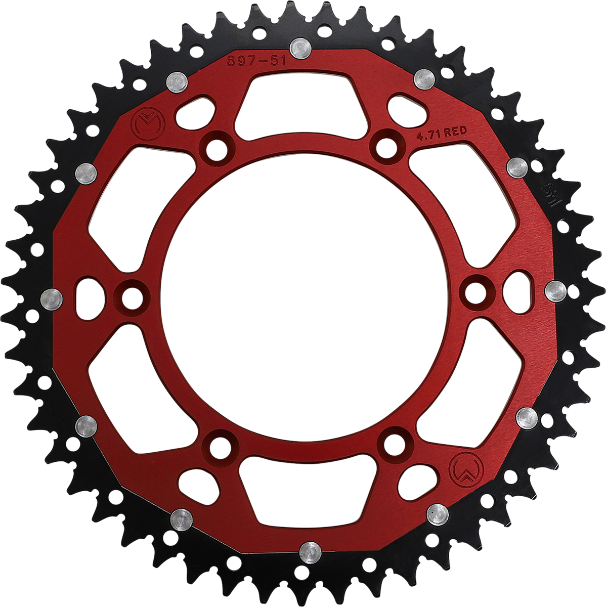 MOOSE OFFROAD Dual Sprocket - 51 Tooth - Red - Gas Gas 1210-897-51-13X