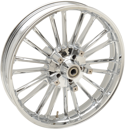 COASTAL MOTO Wheel - Atlantic 3D - Front - Dual Disc/with ABS - Chrome - 21x3.5 3D-ATL213CHABST