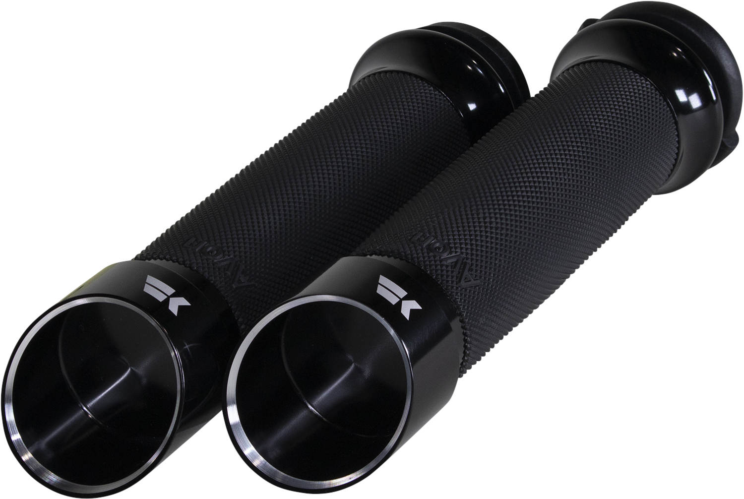 KHROME WERKS Edge Grips - Custom Contour - TBW - Black 500140