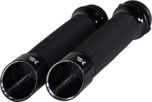 KHROME WERKS Edge Grips - Custom Contour - TBW - Black 500140