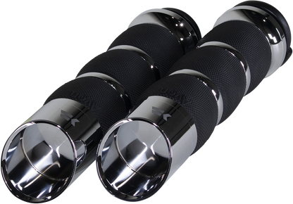 KHROME WERKS Edge Grips - Air Cushion - TBW - Chrome 500170