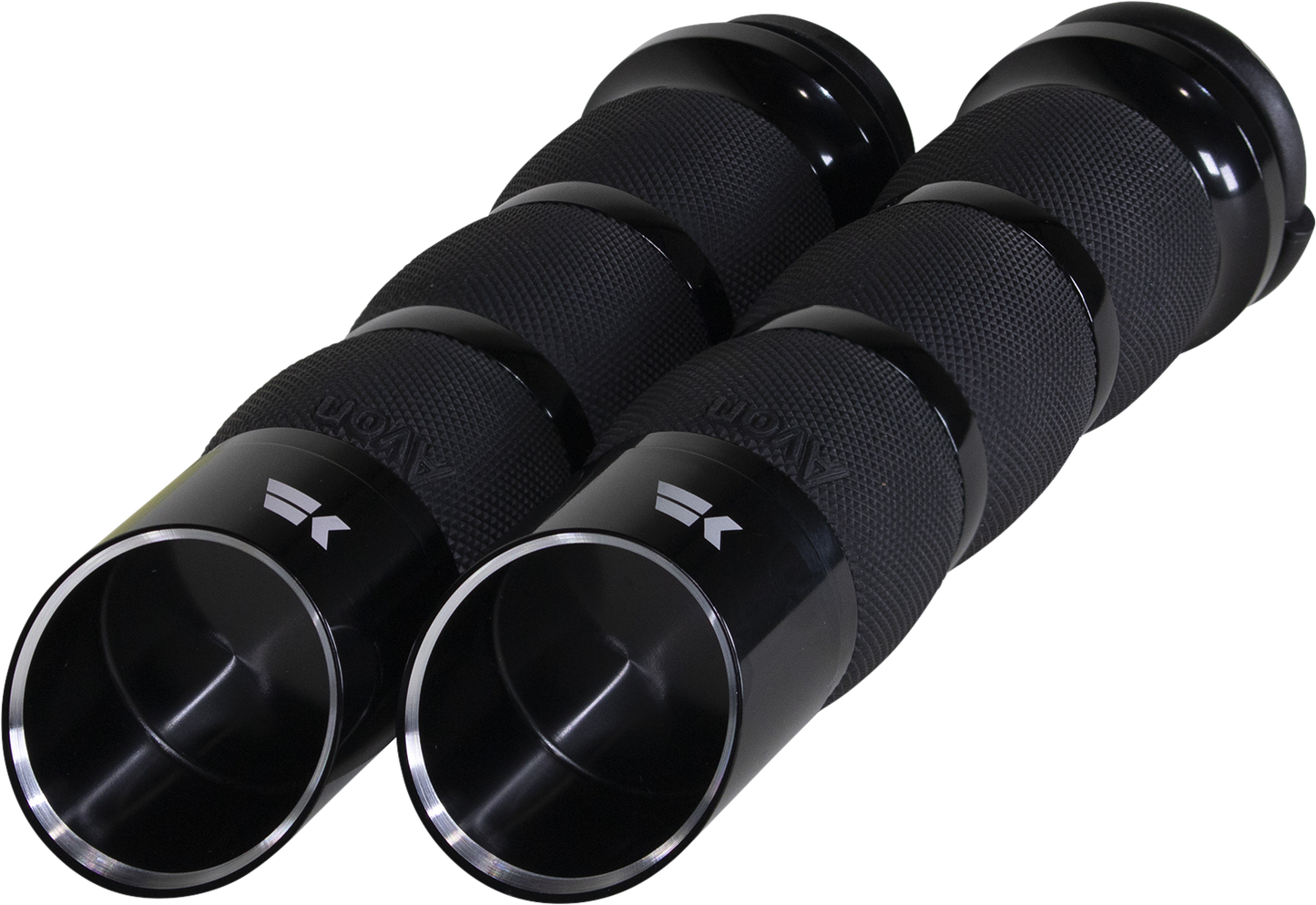KHROME WERKS Edge Grips - Air Cushion - TBW - Black 500150