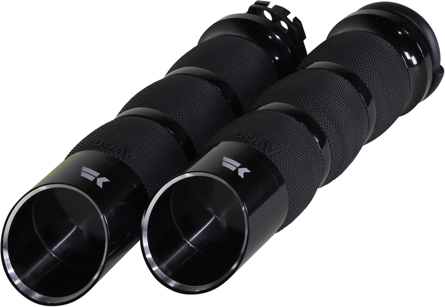KHROME WERKS Edge Grips - Air Cushion - Cable - Black 500250