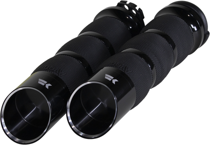 KHROME WERKS Edge Grips - Air Cushion - Cable - Black 500250