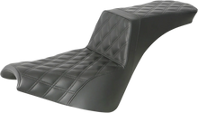 SADDLEMEN Step-Up Seat - Full Lattice Stitch - Black 818-30-195