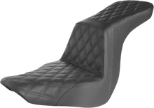 SADDLEMEN Step-Up Seat - Full Lattice Stitch - Black 818-29-195