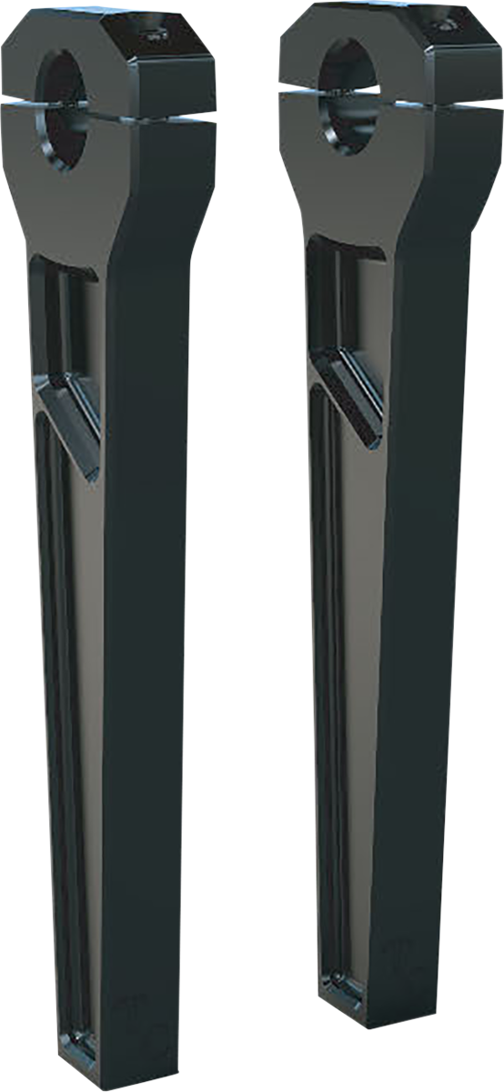 TODD'S CYCLE Risers - 1" Clamping - 10" Rise - Black TD-R11-10B
