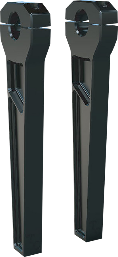 TODD'S CYCLE Risers - 1" Clamping - 10" Rise - Black TD-R11-10B