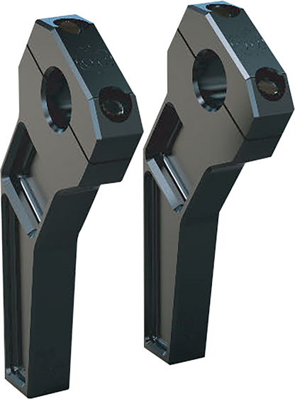 TODD'S CYCLE Risers - Pullback - 1-1/8" Clamping - 6" Rise - Black TD-R22-06B