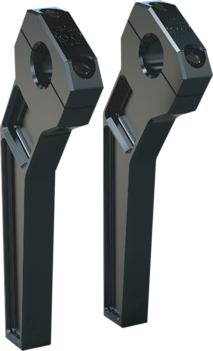TODD'S CYCLE Risers - Pullback - 1" Clamping - 8" Rise - Black TD-R12-08B
