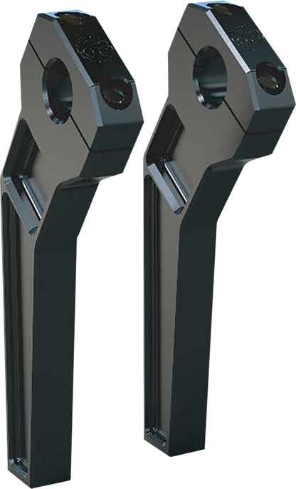 TODD'S CYCLE Risers - Pullback - 1" Clamping - 8" Rise - Black TD-R12-08B