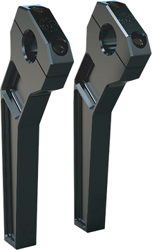 TODD'S CYCLE Risers - Pullback - 1-1/8" Clamping - 8" Rise - Black TD-R22-08B