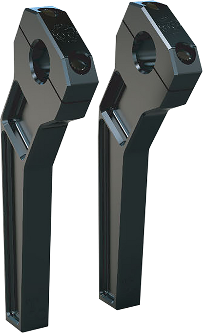 TODD'S CYCLE Risers - Pullback - 1-1/8" Clamping - 8" Rise - Black TD-R22-08B
