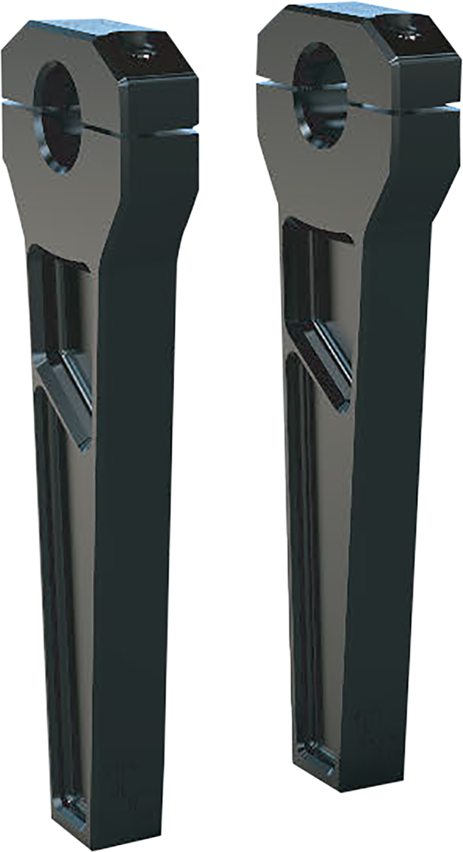 TODD'S CYCLE Risers - 1" Clamping - 8" Rise - Black TD-R11-08B