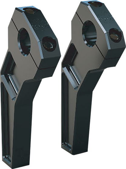 TODD'S CYCLE Risers - Pullback - 1" Clamping - 6" Rise - Black TD-R12-06B