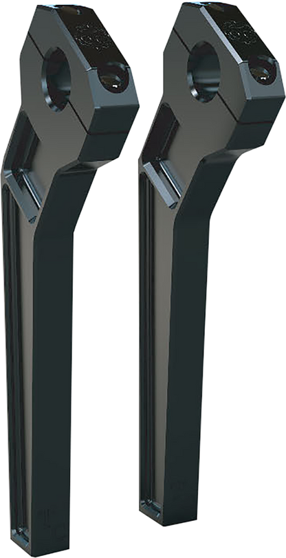 TODD'S CYCLE Risers - Pullback - 1" Clamping - 10" Rise - Black TD-R12-10B