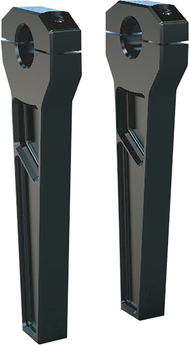 TODD'S CYCLE Risers - 1-1/8" Clamping - 8" Rise - Black TD-R21-08B