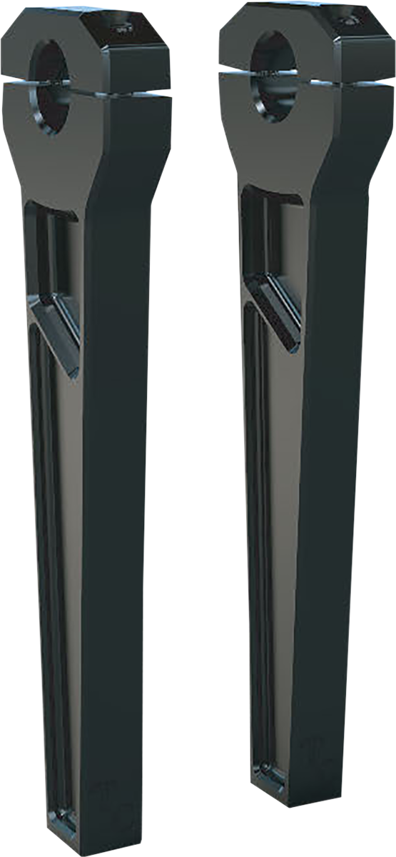 TODD'S CYCLE Risers - 1-1/8" Clamping - 10" Rise - Black TD-R21-10B
