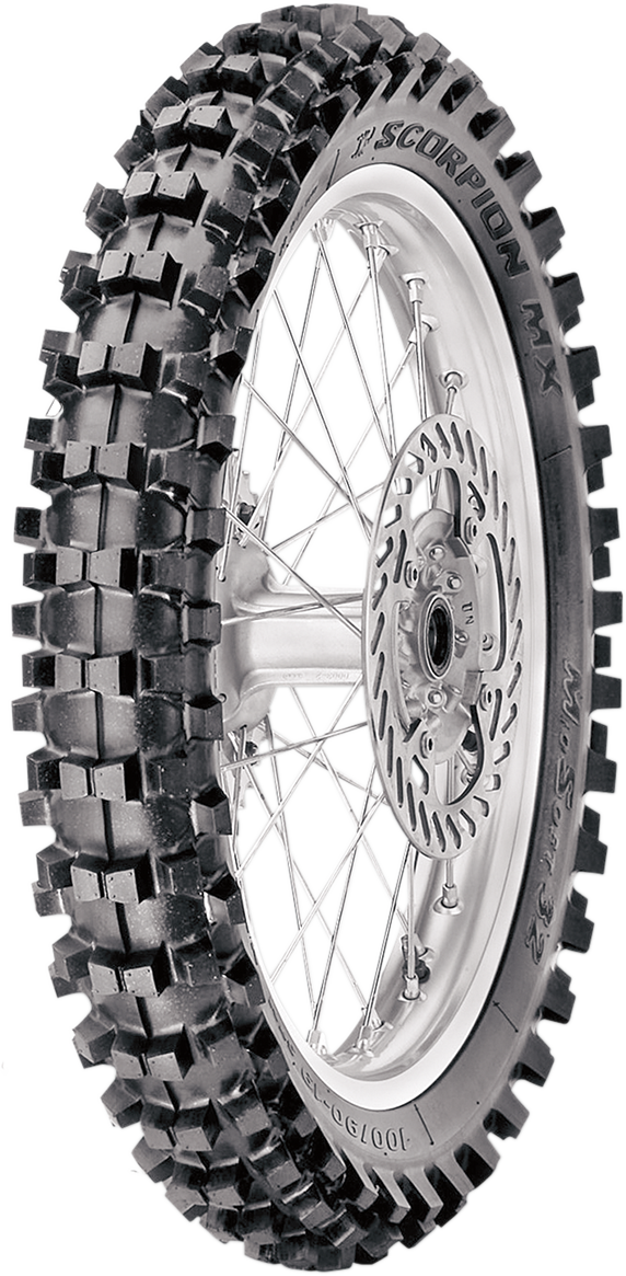 PIRELLI Tire - Scorpion* MX32 Mid Soft - Rear - 80/100-12 - 50M 3842300