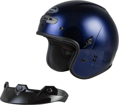 Gm 32 Open Face Helmet Blue Md