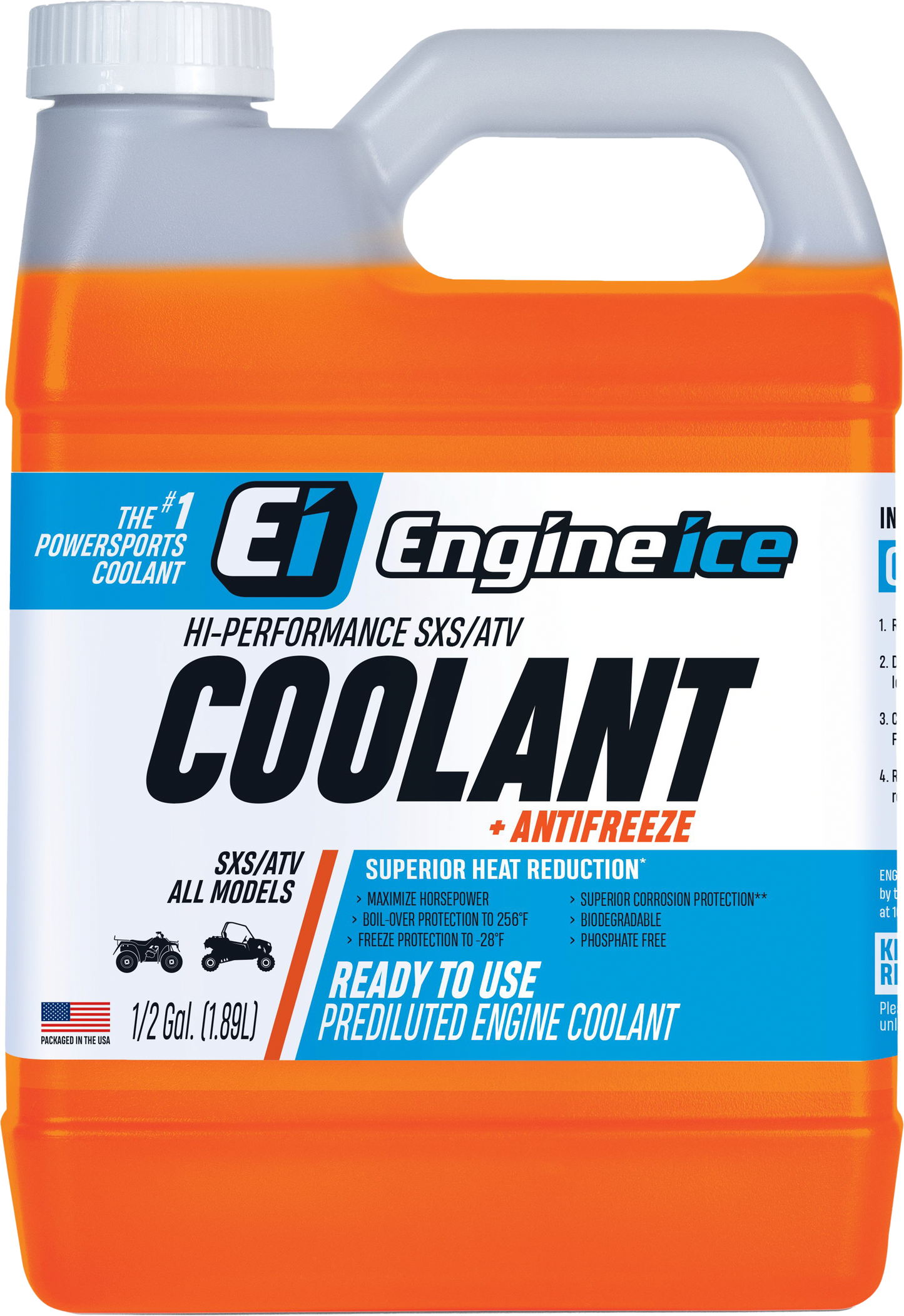 Hi Perf Sxs/Atv Coolant 1/2 Gal (4/Case  Sold Ea)