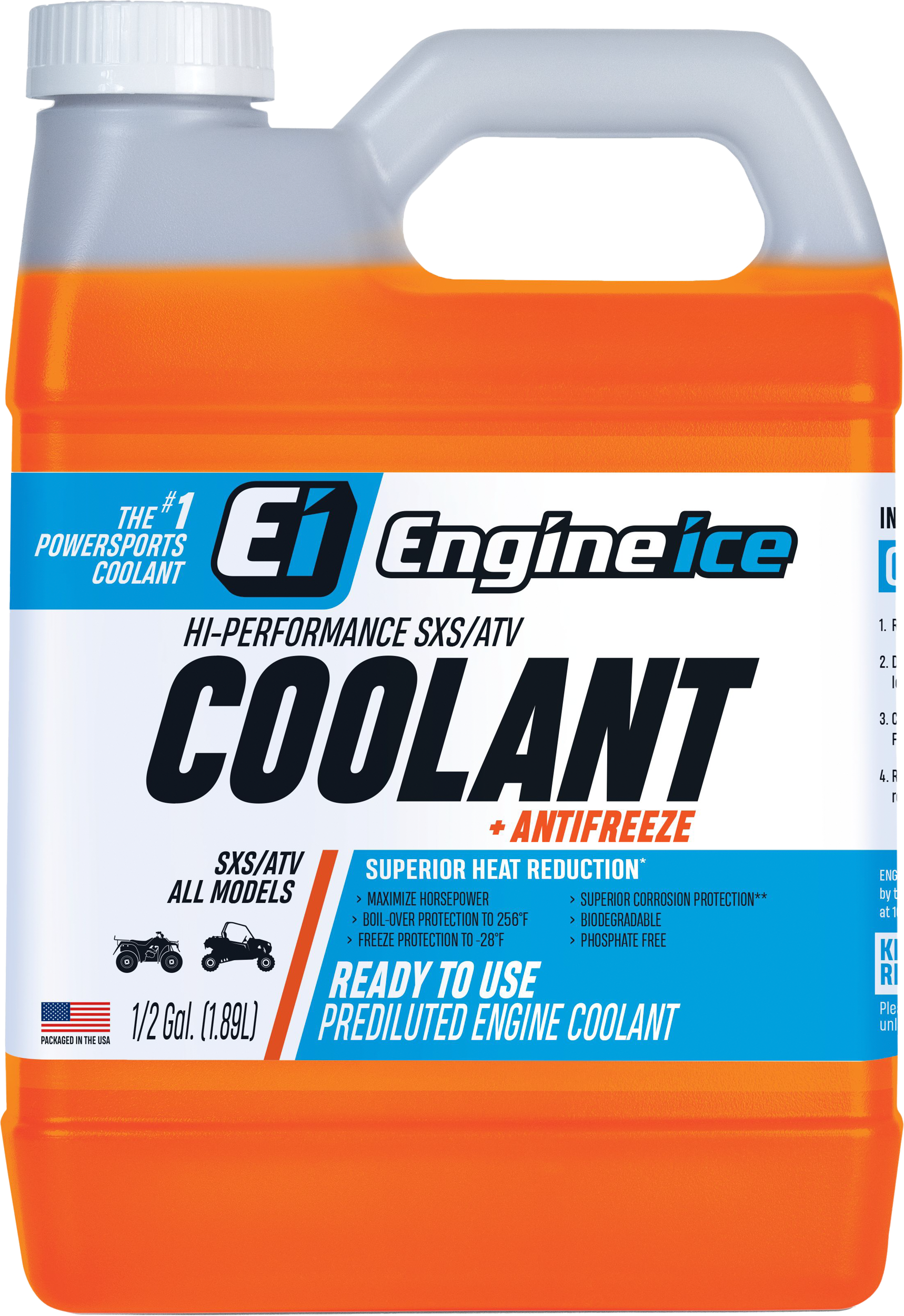 Hi Perf Sxs/Atv Coolant 1/2 Gal (4/Case  Sold Ea)
