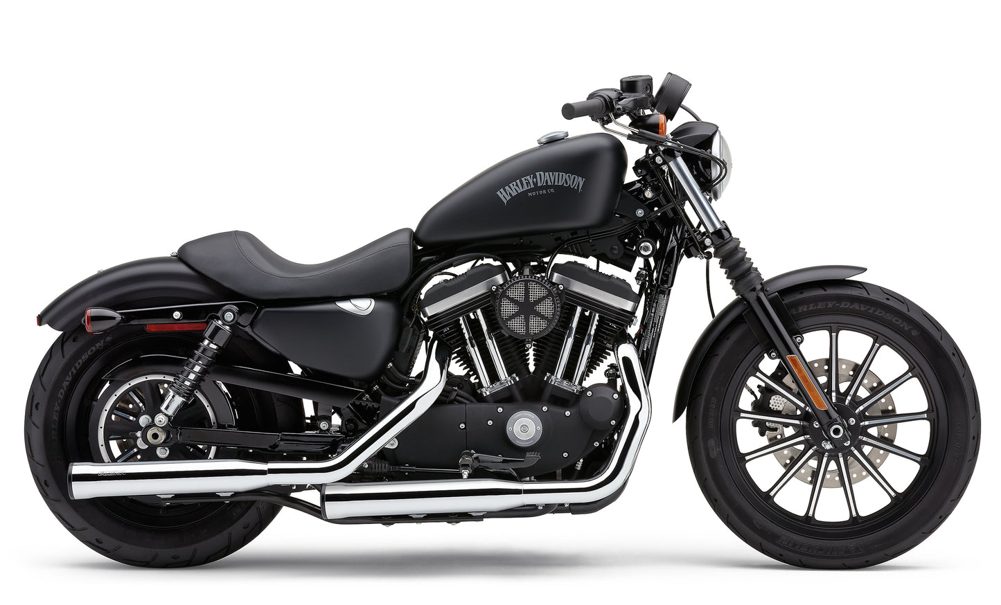 3" Rpt Slip Ons Chrome Sportster 04 13