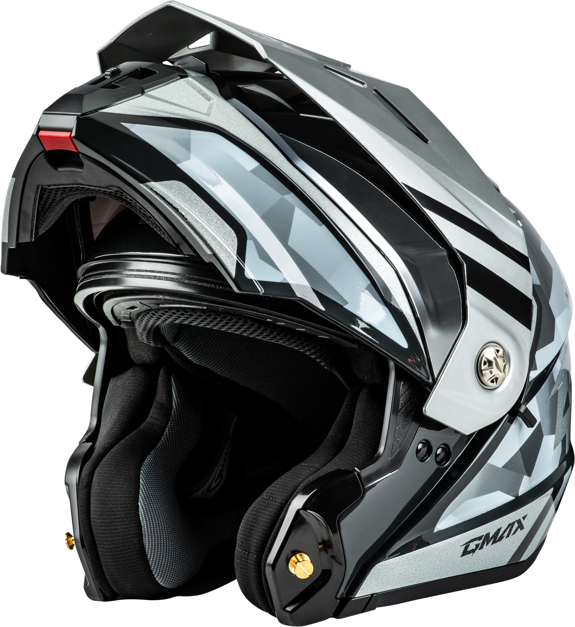 Md 74 Striker Modular Helmet W Slvr Shield Slvr/Blu Mtlc 2x
