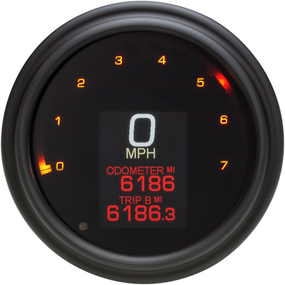 DAKOTA DIGITAL Tank Speedometer - Black Bezel - 4.5" - Harley Davidson '04-'13 MLX-2004-K