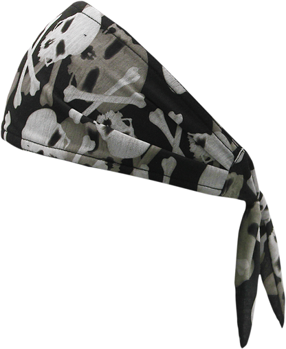 SCHAMPA & DIRT SKINS Old School Bandana - Skull & Cross Bones OSB1-70