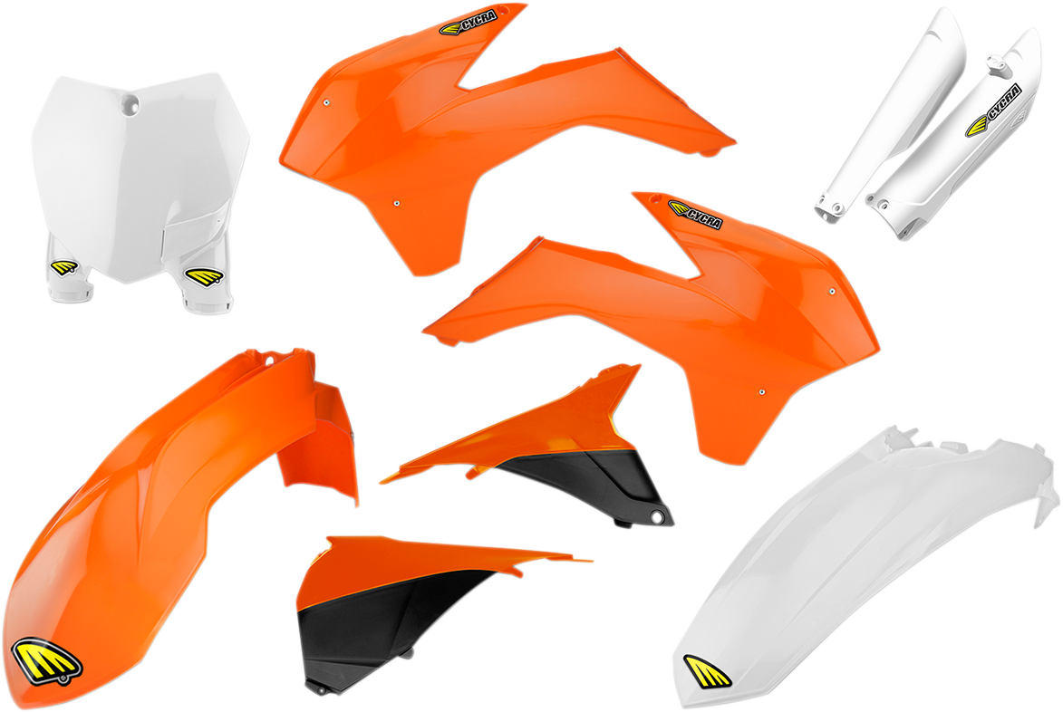 CYCRA Body Kit - Powerflow - Orange/White/Black - KTM - SX/XC 1CYC-9314-02