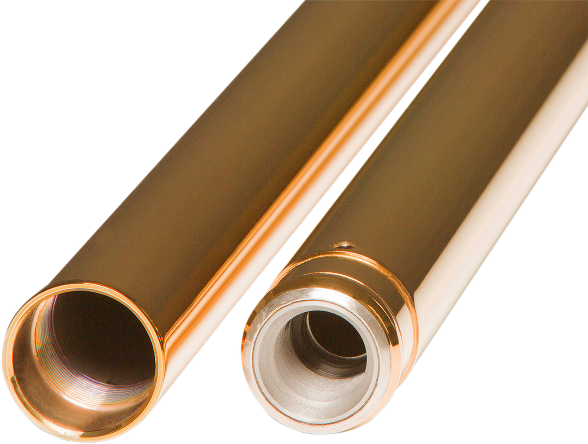 CUSTOM CYCLE ENGINEERING Fork Tubes - 49 mm - 27.50" - Gold T 2014TN