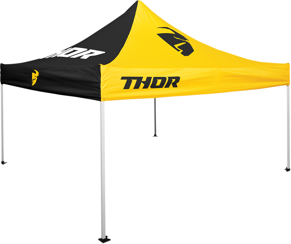 THOR Collapsible Canopy Top - 10' x 10' - Black/Yellow 4030-0027